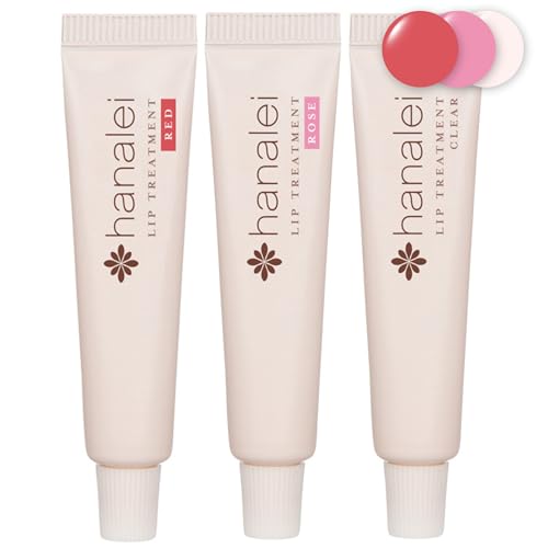 Hanalei Hydrating Lip Treatment Balm – Cruelty-Free, Paraben-Free Moisturizer for Severely Dry, Chapped Lips – Kukui Oil, Shea Butter & Grapeseed Oil –Multi Colored Tint, Travel-Size 3-Pack (5ml X 3) - Image 1