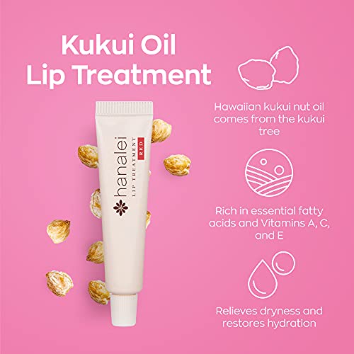 Hanalei Hydrating Lip Treatment Balm – Cruelty-Free, Paraben-Free Moisturizer for Severely Dry, Chapped Lips – Kukui Oil, Shea Butter & Grapeseed Oil –Multi Colored Tint, Travel-Size 3-Pack (5ml X 3) - Image 4