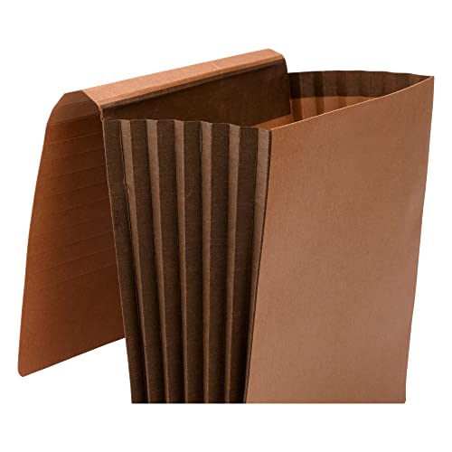 Smead TUFF Wallet, 5-1/4" Expansion, Flap and Cord Closure, Extra Wide Letter Size, Redrope, 10 per Box (71164) - Image 3