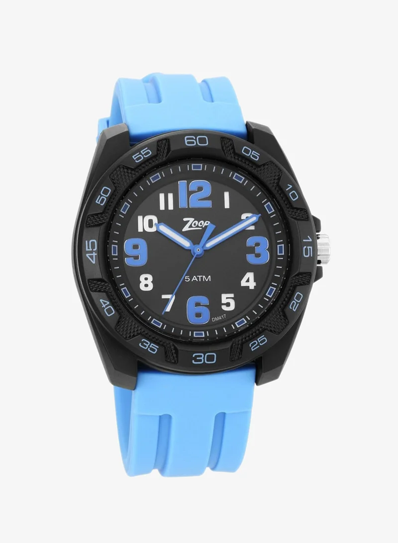 Zoop Zoop Glow Watch with Black Dial & Plastic Strap