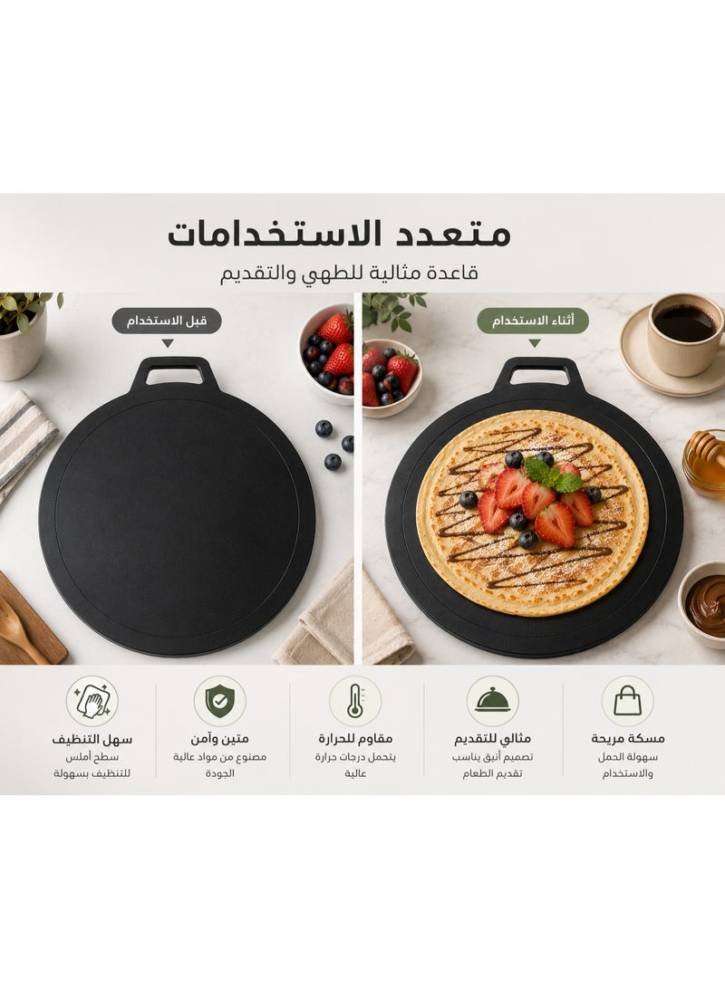 50 cm flat non-stick pan (griddle) for making crêpes and flatbread. - Image 3