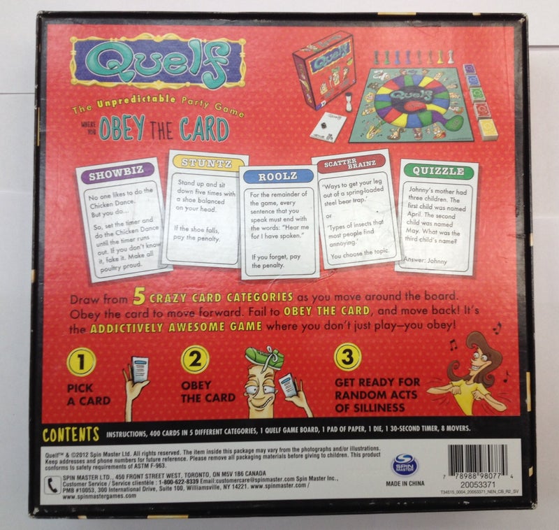 Spin Master Games Quelf Board Game with New Cards - Image 4