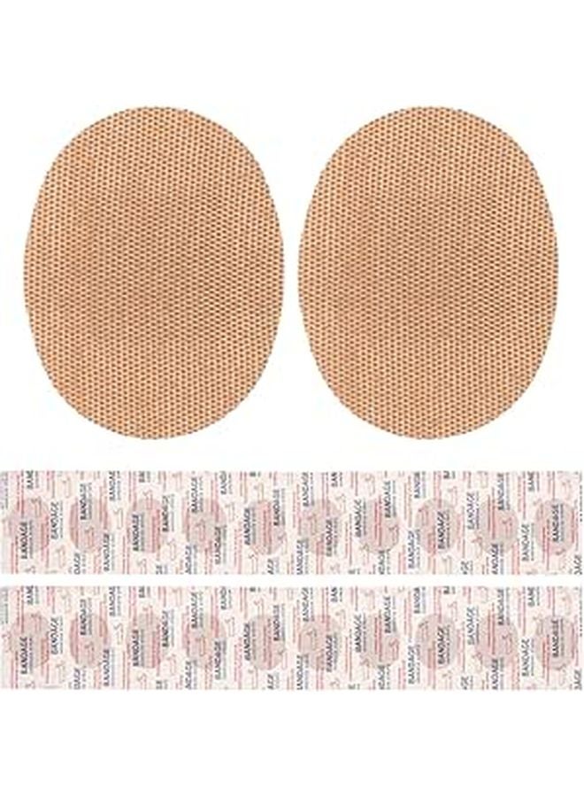 Breathable Elastic Fabric Bandages 50pcs Oval 32x25mm Wound Patches For Joint Protection - Image 1