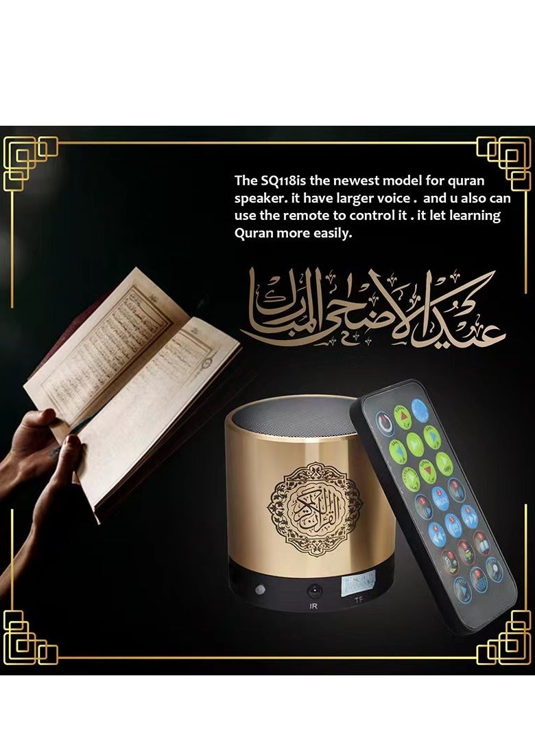 إيكوانتو مكبر صوت للقرآن الكريم مزود بتقنية البلوتوث مع جهاز تحكم عن بعد SQ200 رمادي/أسود - Image 2