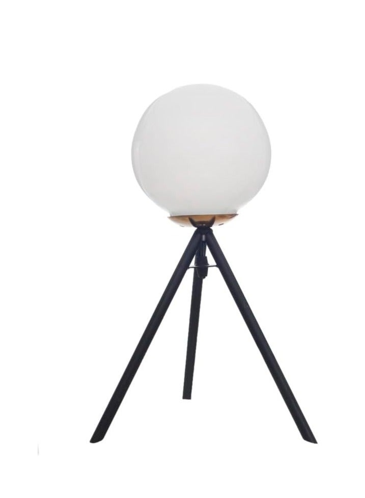 Modern Metal 3 Legs with Glass White, Black UnSaLi-29 - Image 1