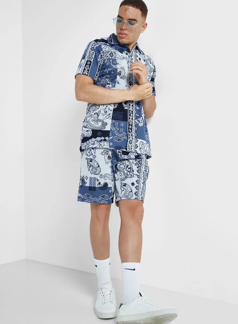 Iconic Printed Regular Fit Shirt