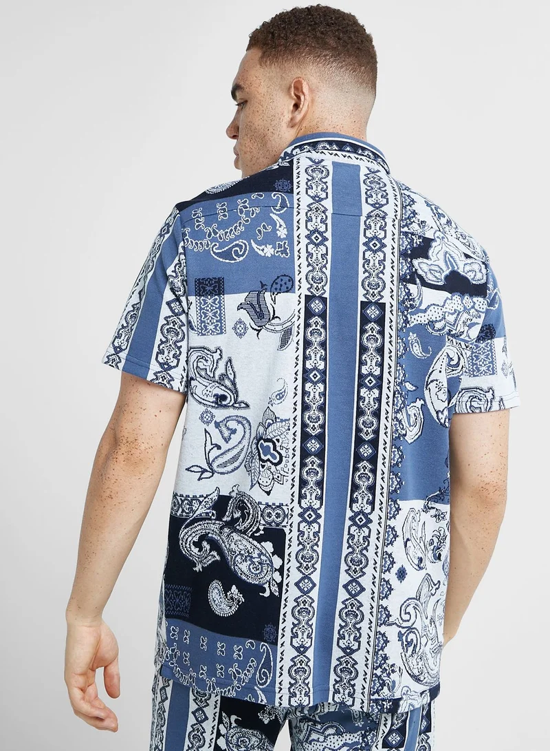 Iconic Printed Regular Fit Shirt