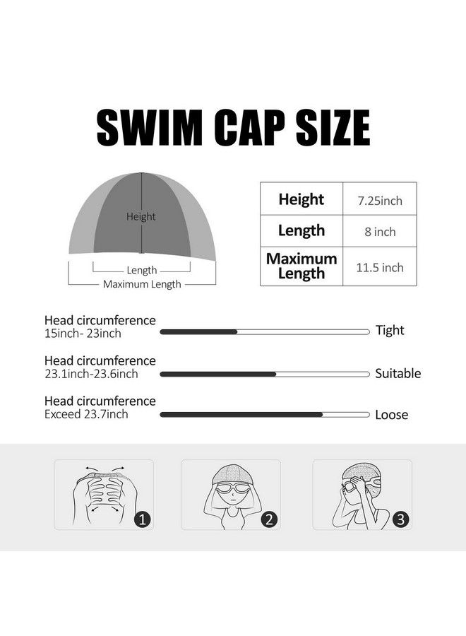 Proberos Silicone Swim Cap For Men Women Bubble Dotted Swimming Cap For Women And Men Swimming Cap For Long Hair Comfortable Swimming Cap Ideal For All Head Shape  - Image 4