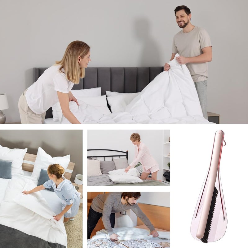 Multi-Purpose Bed Brush - Lifter Cleaner Tool, Duster Remover with Ergonomic Handle, Mattress Pet for Furniture Couch, Upholstery Brush for Carpet Car Fireplace Bench Cleaning - Image 4