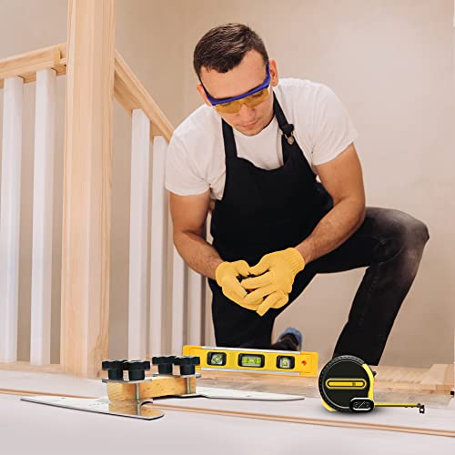 NAACOO Stair Tread Template Tool, Stair Measuring Tool, Tread Jig Set - with Level & Tape Measure & Carpenter Pencil, Suitable for Risers and Partitions. - Image 4