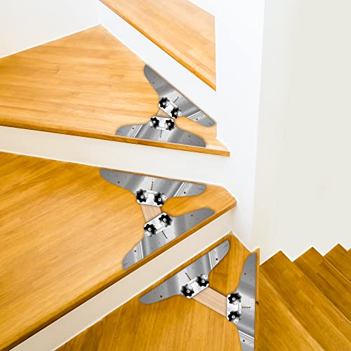 NAACOO Stair Tread Template Tool, Stair Measuring Tool, Tread Jig Set - with Level & Tape Measure & Carpenter Pencil, Suitable for Risers and Partitions. - Image 2