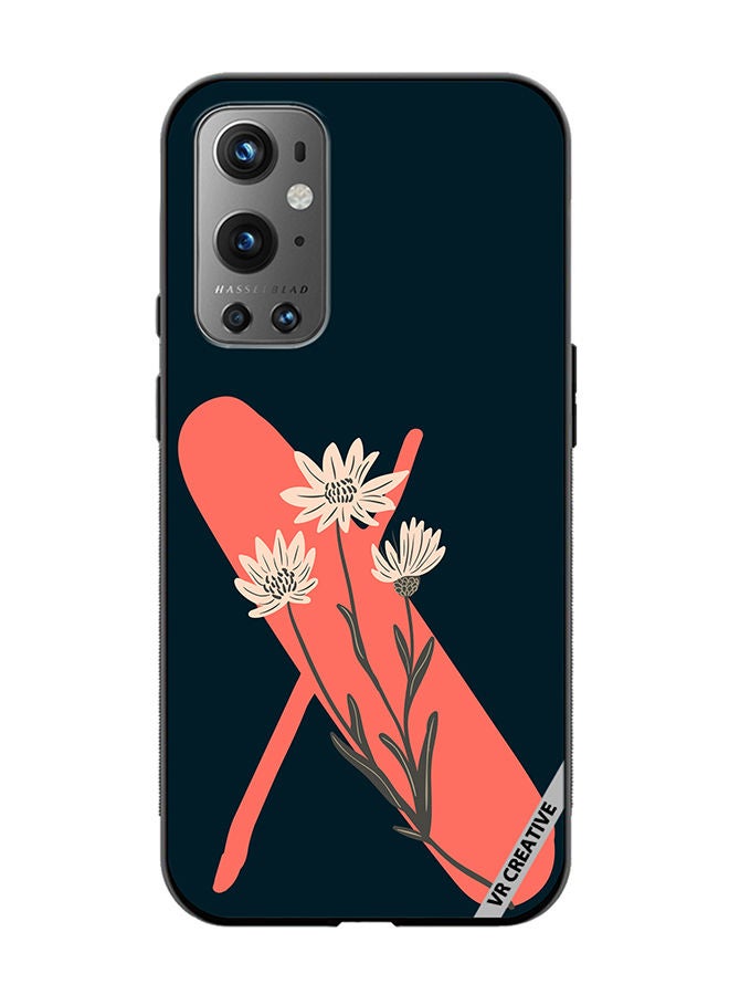 VR CREATIVE Protective Case Cover For OnePlus 9 Pro Alphabet X Design Multicolour - Image 1