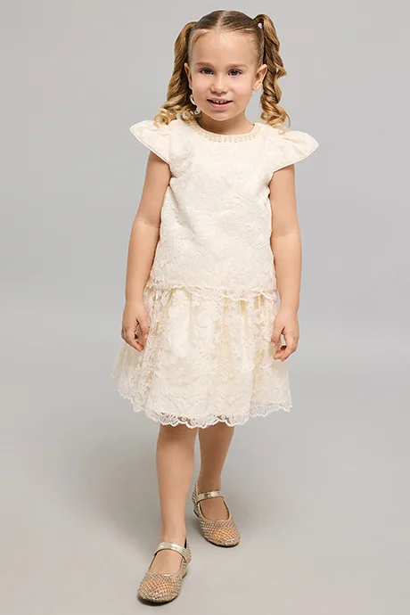 R&B Embroiderd Top and Skirt Set