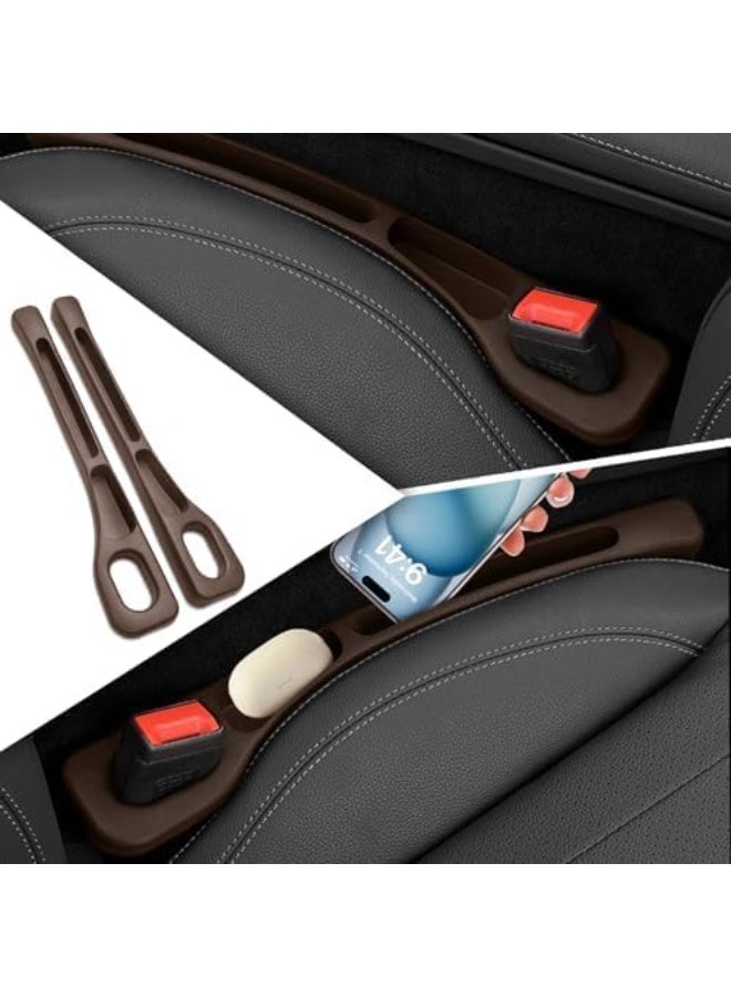 Multi-purpose car seat gap organizer – prevents items from falling and provides extra storage space with a flexible and modern design. - Image 3