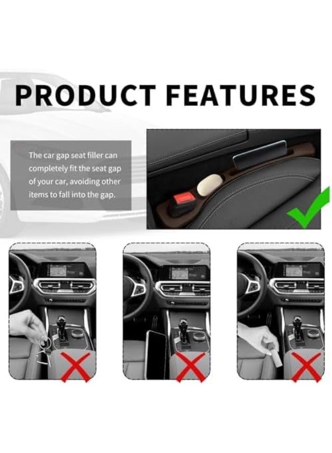Multi-purpose car seat gap organizer – prevents items from falling and provides extra storage space with a flexible and modern design. - Image 4
