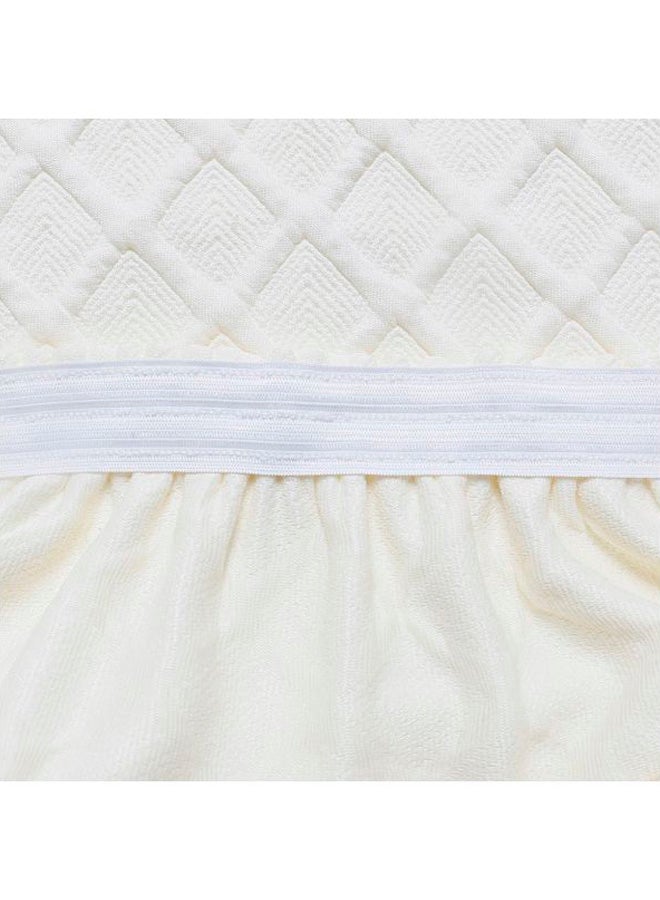 Loquat 4-Piece Decorative Chair Cover Set White 12x12x1cm - Image 2