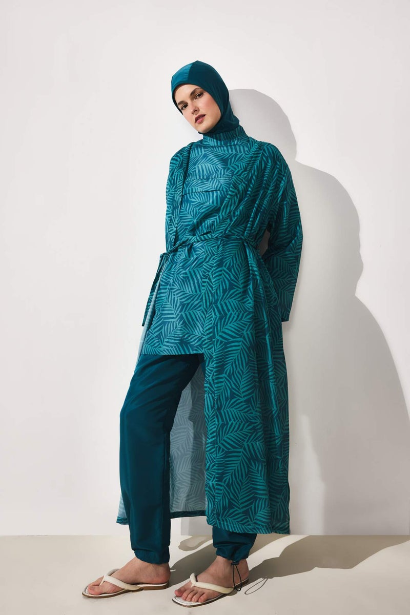 DeFacto Regular Fit Printed 3 Piece Burkini Swimsuit - Image 1