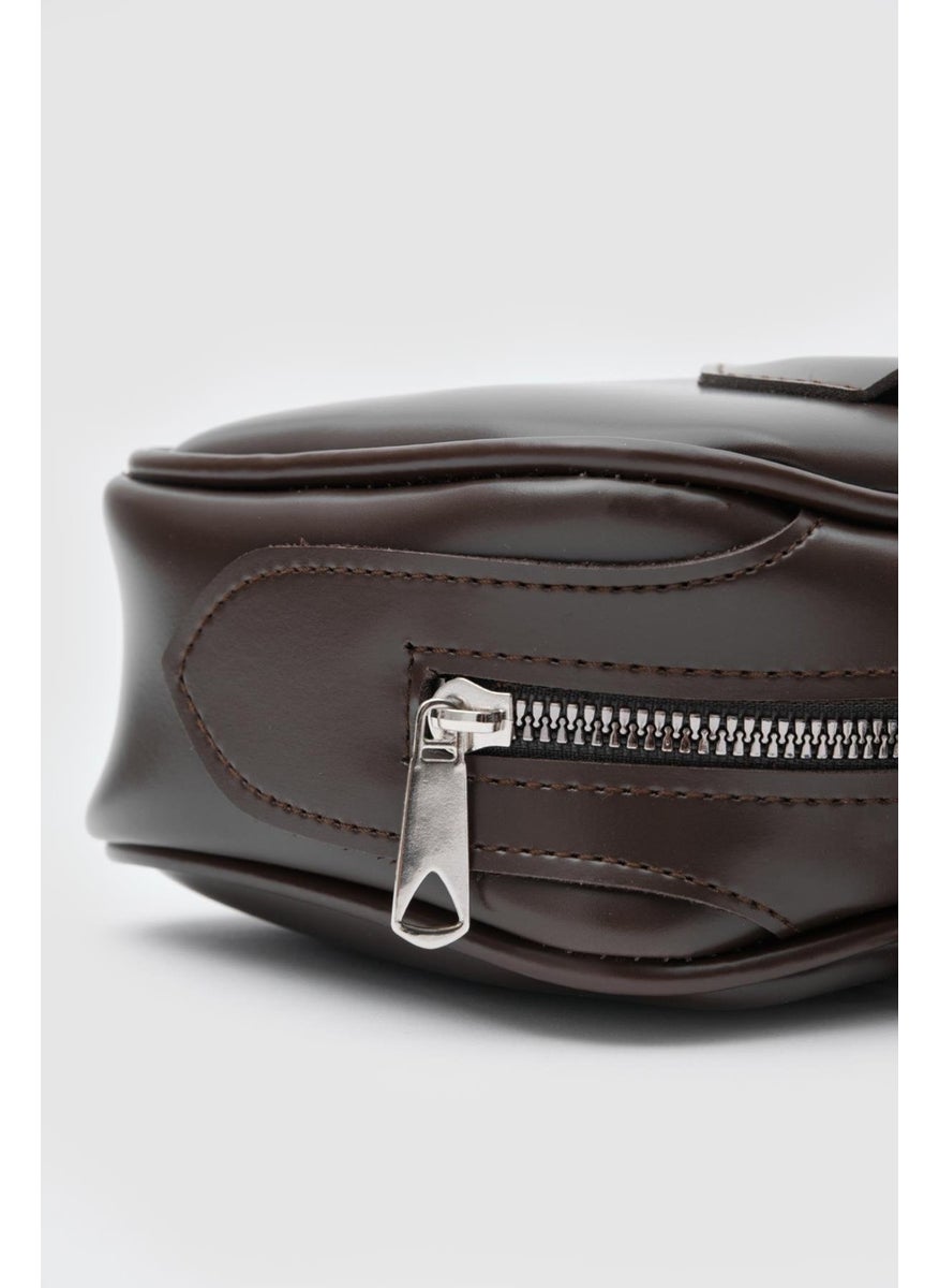 Shule Bags Boheme Bitter Brown Vintage Baguette Bag  - Image 4