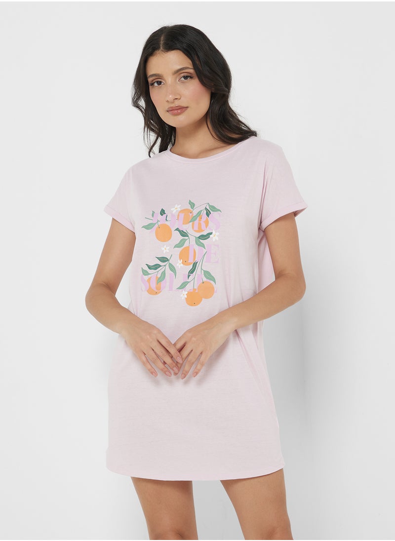hunkemoller - Nightie Caps R-Neck  t-shirt - Image 1