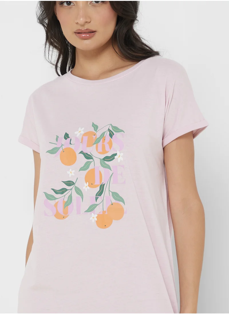 هانك مولر Nightie Caps R-Neck  t-shirt