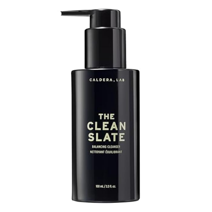 Caldera + Lab The Clean Slate | Men's Organic Foaming Facial Cleanser for Dry, Sensitive, & Normal Skin – Vegan, Natural & Antioxidant Packed Exfoliating Face Wash - Image 1