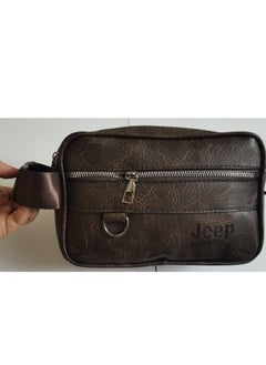 Jeep Buluo Multi-pocket handbag, high quality leather-brown  - Image 3