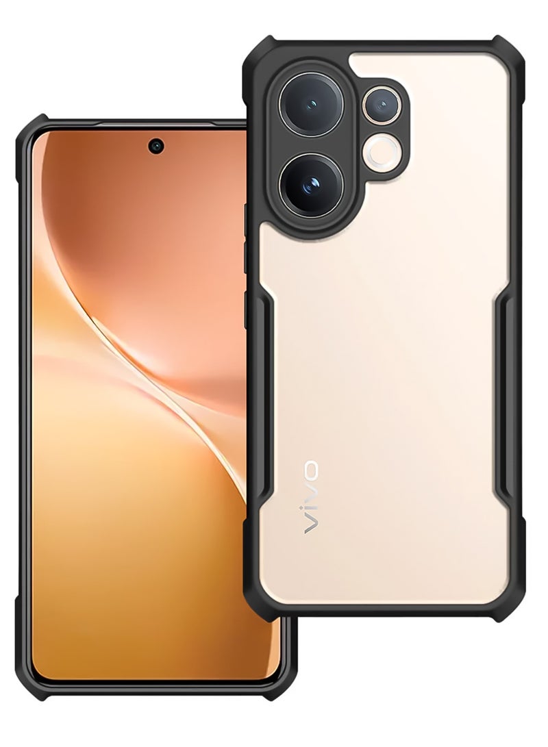 إكسوند غطاء لهاتف Vivo V60، حماية عدسة الكاميرا، غطاء خلفي من مادة TPU+PC مقاوم للصدمات، هيكل واقٍ نحيف ومضاد للاصفرار للهاتف المحمول - Image 1