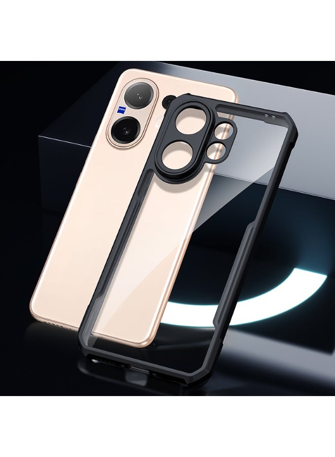 إكسوند غطاء لهاتف Vivo V60، حماية عدسة الكاميرا، غطاء خلفي من مادة TPU+PC مقاوم للصدمات، هيكل واقٍ نحيف ومضاد للاصفرار للهاتف المحمول - Image 5