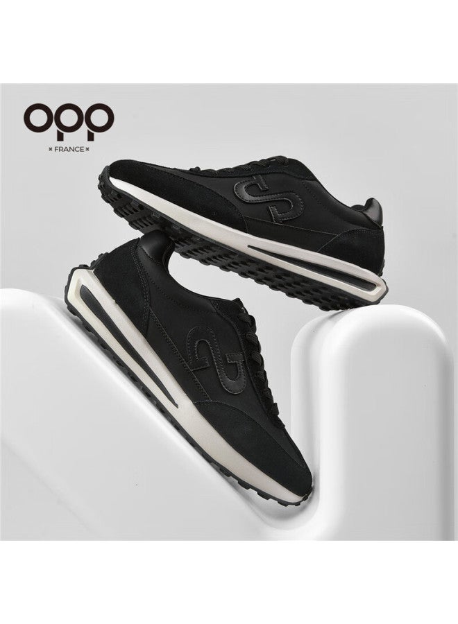 Opp Qiao Zhenyu Casual Men's Sports Running Shoes, Dexun Agan Versatile Men's Shoes D001 Black Size 42 - Image 1