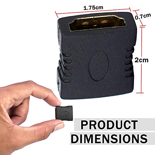Posh Hdmi Extender Female to Female Coupler Adapter -Black - Image 3