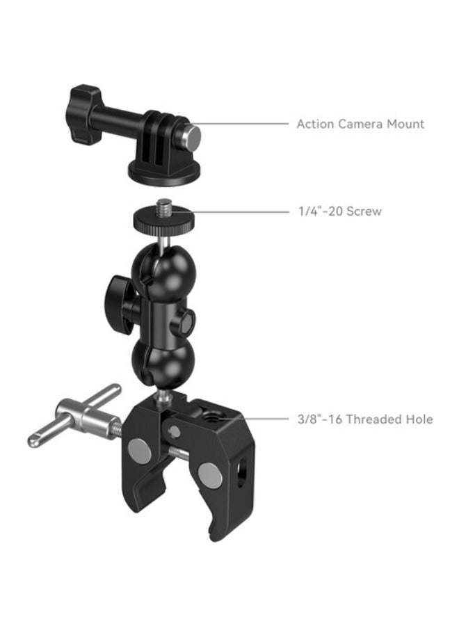 SMALLRIG Crab-Shaped Super Clamp With Ball Head Magic Arm, Action Mount & Phone Holder Kit - Image 3
