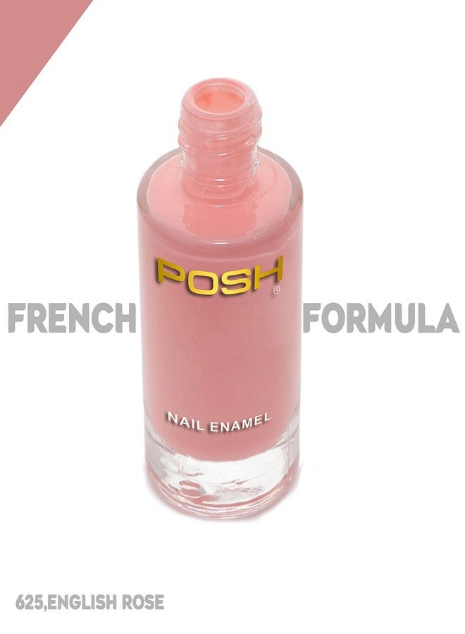 POSH HIGH GLOSS QUICK DRY NAILPOLISH COMBO OF 4 GARNET RED FLAMINGO ORANGE PEACH ROSE PINK - Image 2