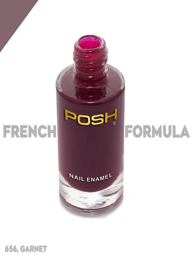 POSH HIGH GLOSS QUICK DRY NAILPOLISH COMBO OF 4 GARNET RED FLAMINGO ORANGE PEACH ROSE PINK - Image 5