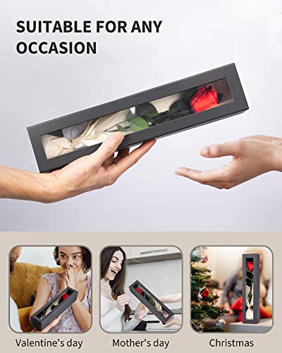 SofLiv Flowers for Delivery Prime, Preserved Roses Flower Gifts for Women, Real Roses Single Rose Gifts for Her, Mom Birthday Gifts from Daughter, Valentines Flowers Red Roses - Image 5