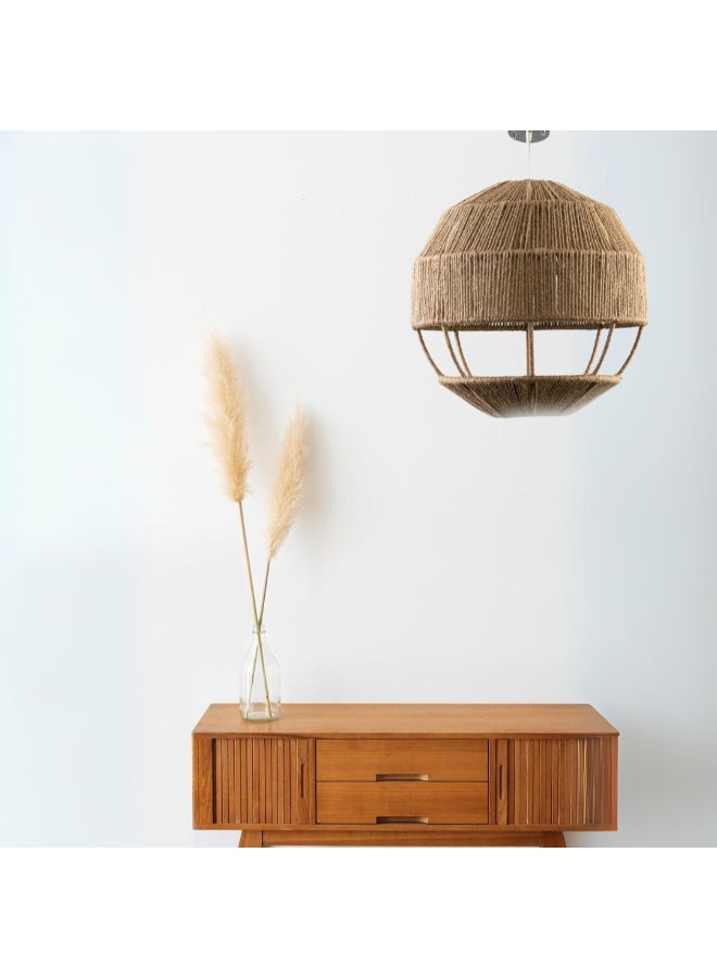 tbshomelamp Jute-Boho Celling Lighting Beige  40x40 cm  - Image 3