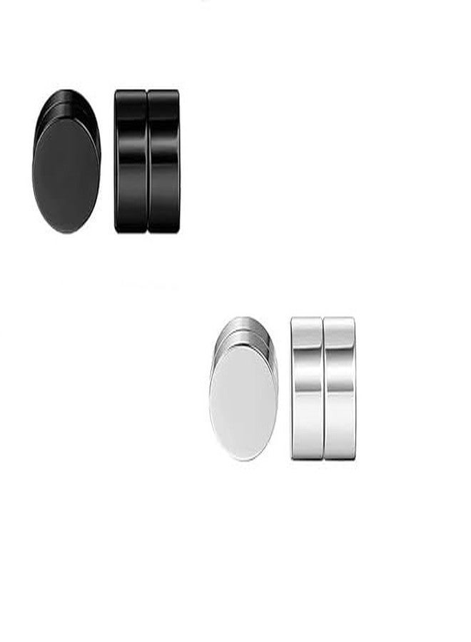 CResha Magnetic Non-Piercing 316L Stainless Steel Studs Earrings for Men | Women | Boys | Girls - Image 5
