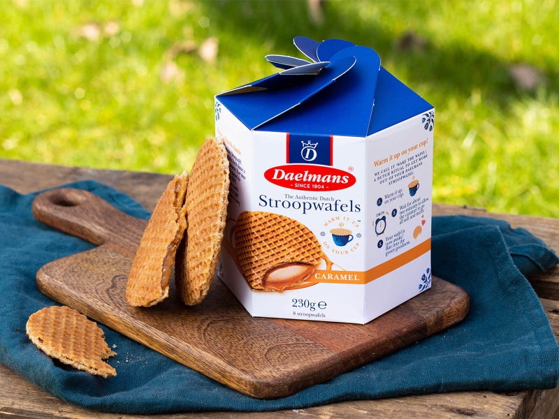 DAELMANS Stroopwafels, Dutch Waffles Soft Toasted, 2 Pack Assortment, Caramel, Office Snack, Kosher Dairy, Authentic Made In Holland, 8 Stroopwafels Per Box (2 Pack) - Image 5