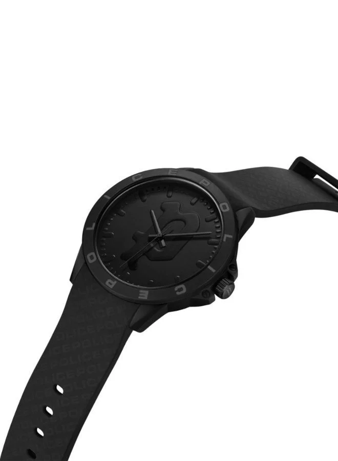 POLICE Sketch Silicone Strap Analog Wrist Watch PEWUM2237761 40mm Black