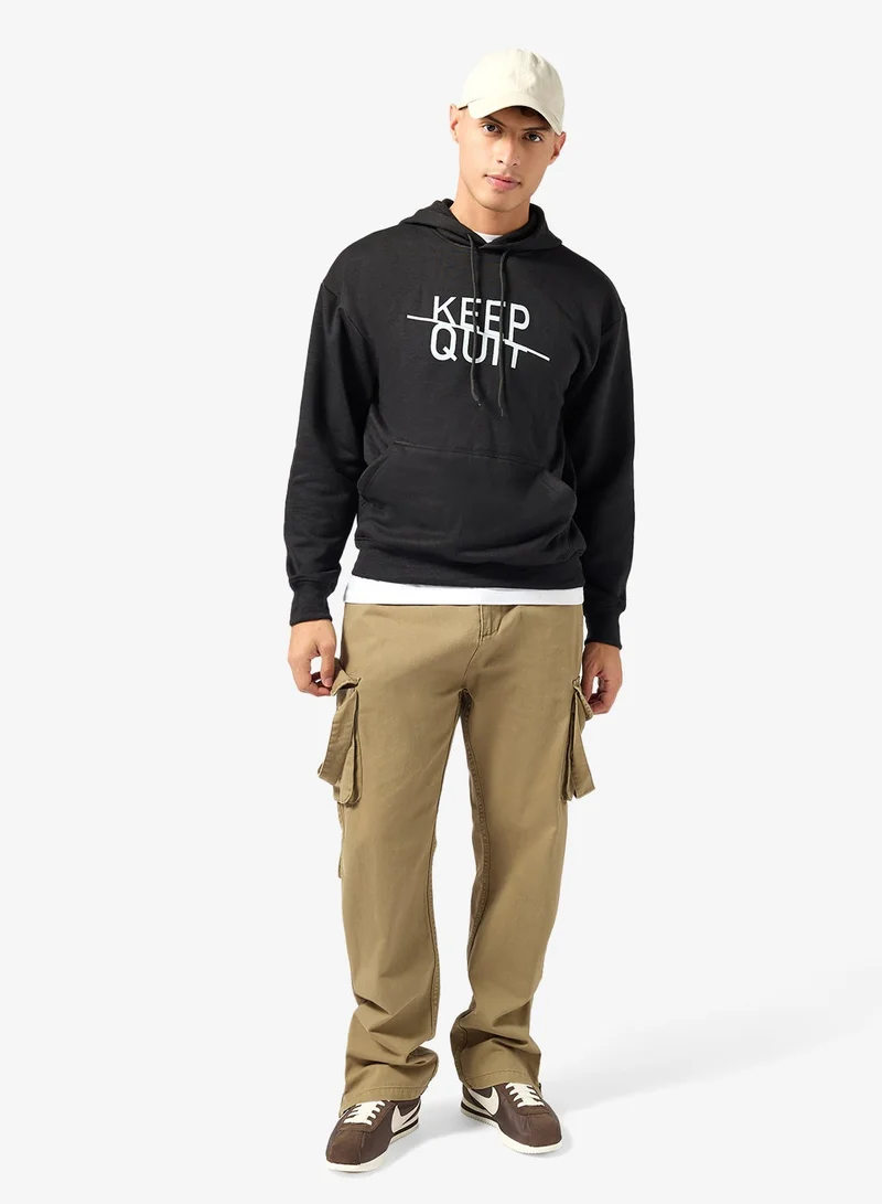 Seventy Five  Graphic Pullover Hoodie for Men | Best Price UAE