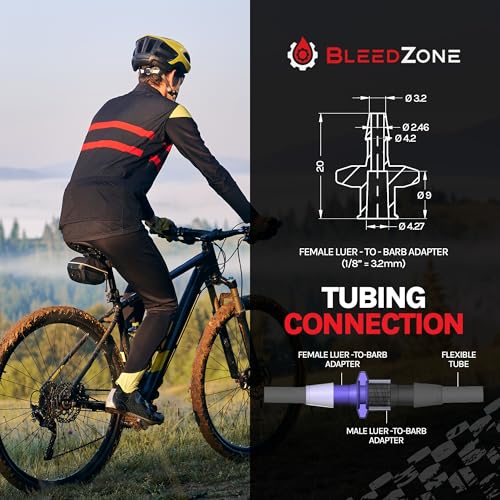 BleedZone - Female Luer Lock Adapter - 1/8" Hose Barb Fitting PP Polypropylene Hose, 10x Syringe Adapter for Laboratory Equipment, Hose Connector - Image 4