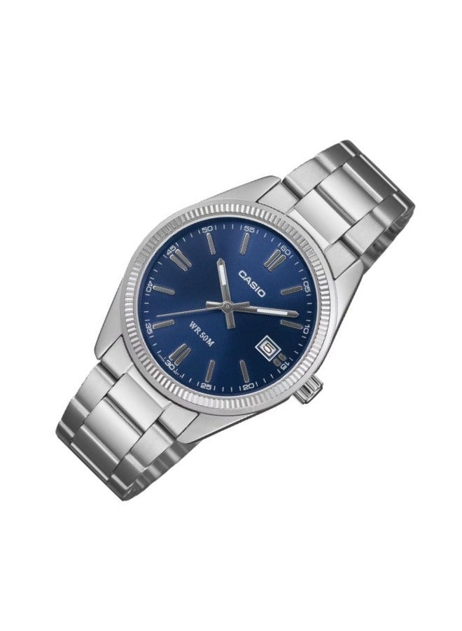 Casio UTP-1302PD-2A1V Men's Classic Dark Blue Dial Stainless Steel Watch - Image 2