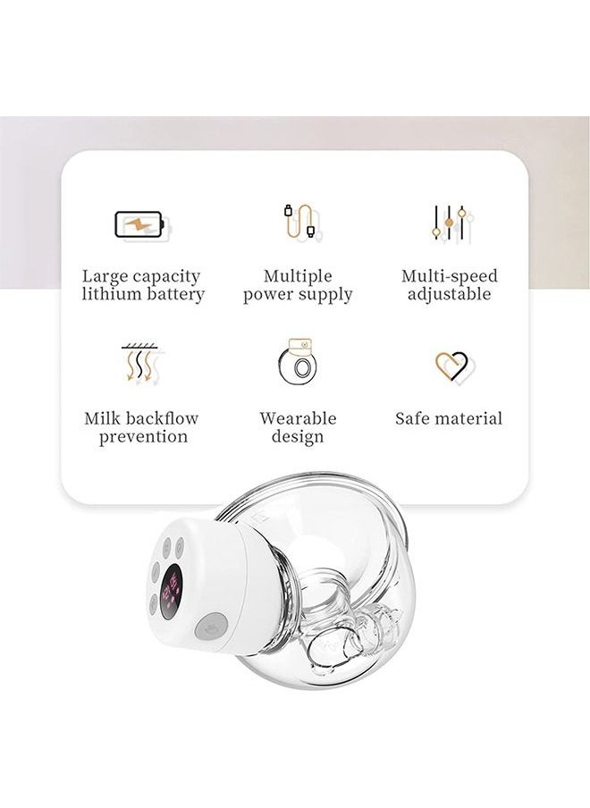 Arabest - Wearable Breast Pump Hands Free Painless Breast Pump with Memory Function Low Noise Breast Pump with 2 Mode , 9 Levels - Image 1