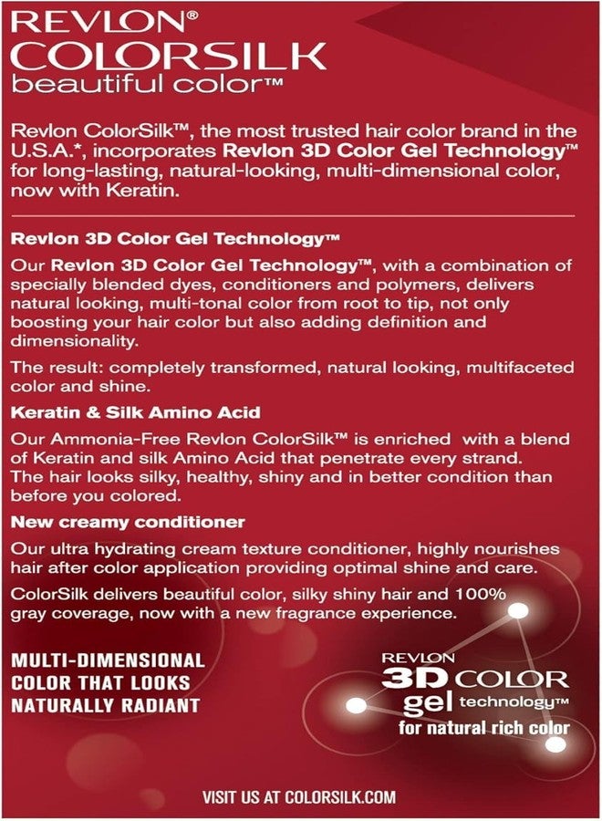 Revlon Colorsilk Beautiful Hair Color, 60ml+60g+10ml - Light Brown (51) - Image 2