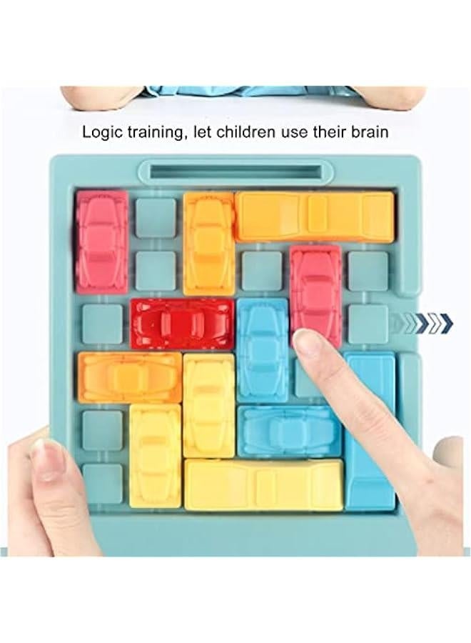 Traffic Puzzle Game ABS Slider Puzzle Traffic Logic Games Education Car Games Set for Kids Over 3 Years Old , Rush Hour Traffic Brain Game , game stocking stuffers for kids teen boysideas pu - Image 2