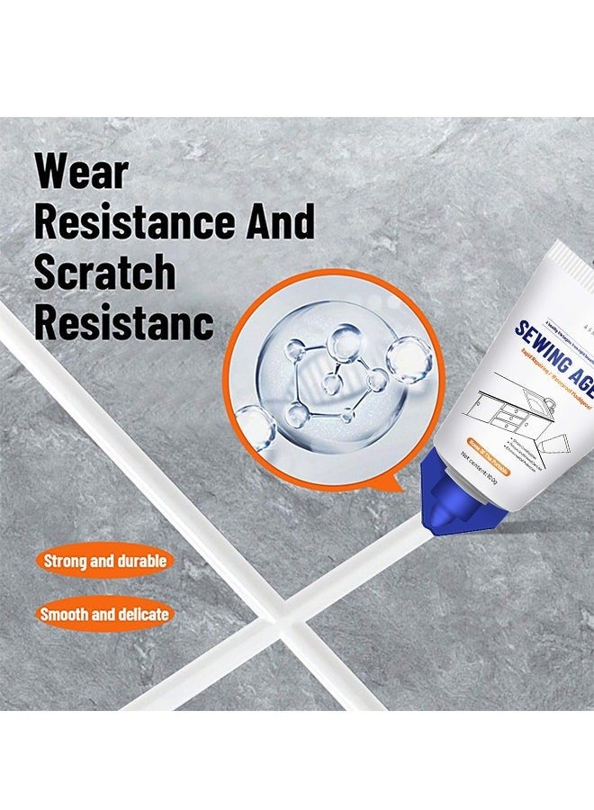 Sewing Agent —Waterproof Squeeze Tube Adhesive Caulk Sealant Glue Sealer Easy To Apply for Home Use Indoor Kitchen Sink Bathroom Basin Toilet Edge Ceramic Tile 100G - Image 3