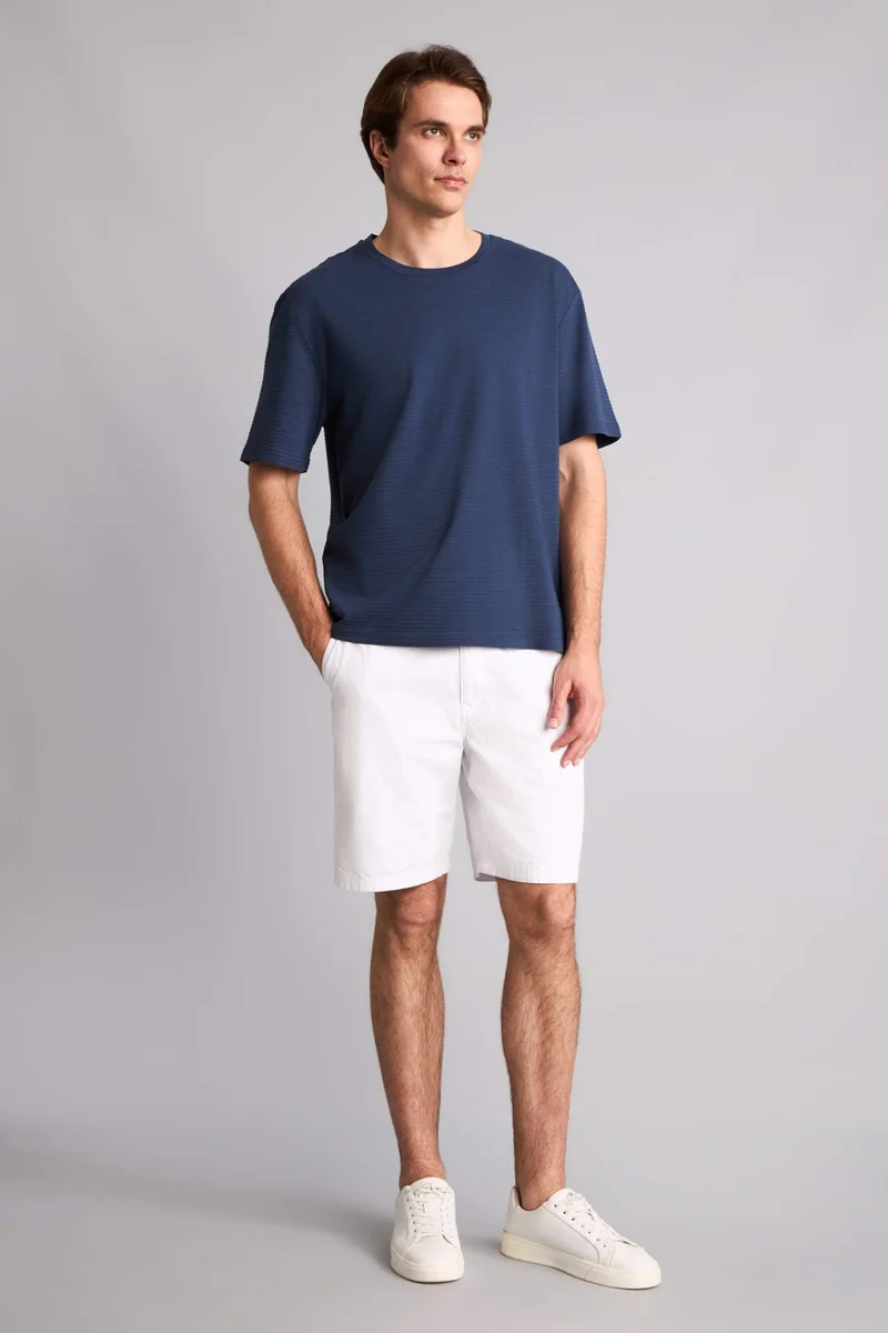 ديفاكتو 100% Cotton Regular Fit Basic T-Shirt