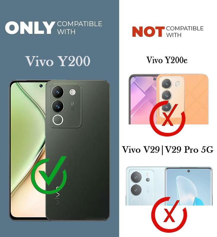 Jkobi Back Cover Case for Vivo Y200 (Shockproof Polycarbonate Dual Layer Hybrid Armor | Robust Black) - Image 4