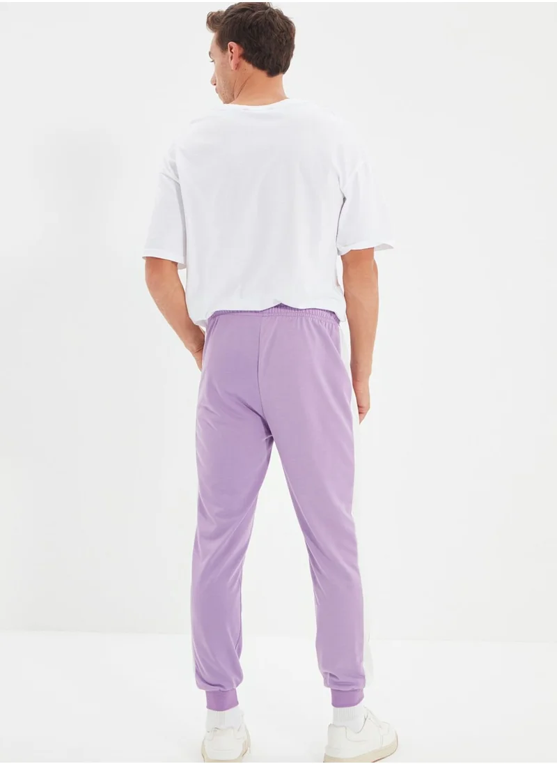 trendyol Side Stripe Cuffed Sweatpants