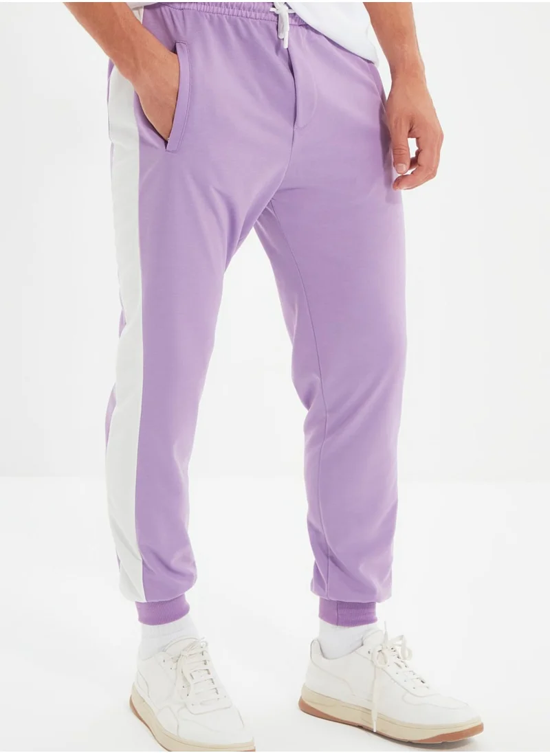 trendyol Side Stripe Cuffed Sweatpants