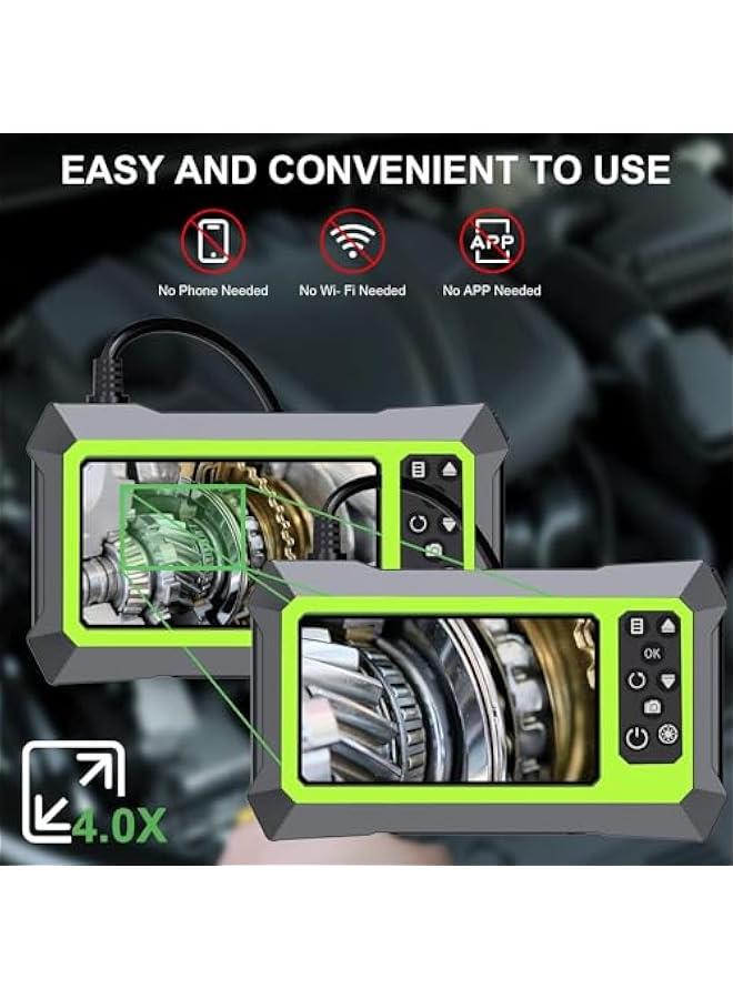 HOOKOR 16.5FT/5M Upgraded Endoscope Camera with Lights and LCD Screen,1080P Pro HD Borescope Camera 4.3 Inch LCD Screen Inspection Camera, IP67 Waterproof Snake Camera, 6 Bright LED Lights - Image 2